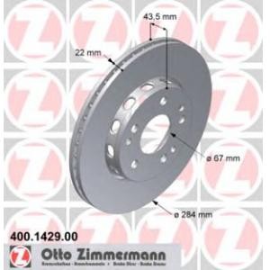 спирачен диск ZIMMERMANN 400.1429.00 
