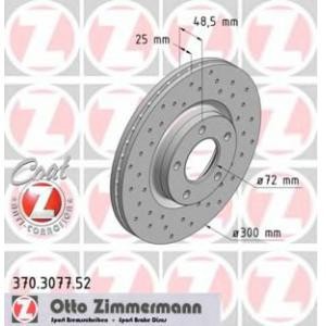 спирачен диск ZIMMERMANN 370.3077.52 
