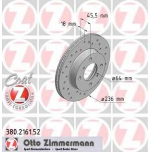 спирачен диск ZIMMERMANN 380.2161.52 