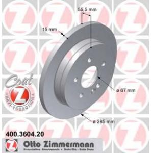 спирачен диск ZIMMERMANN 400.3604.20 