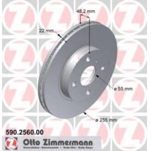 спирачен диск ZIMMERMANN 590.2560.00 