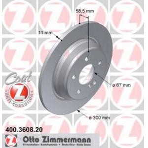 спирачен диск ZIMMERMANN 400.3608.20 