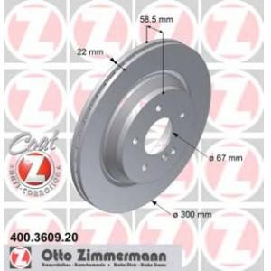 спирачен диск ZIMMERMANN 400.3609.20