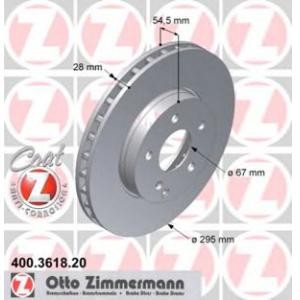 спирачен диск ZIMMERMANN 400.3618.20 