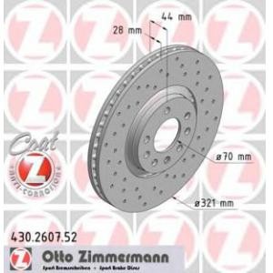 спирачен диск ZIMMERMANN 430.2607.52 