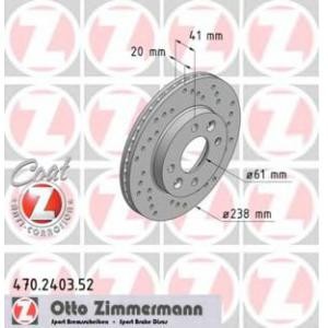 спирачен диск ZIMMERMANN 470.2403.52 