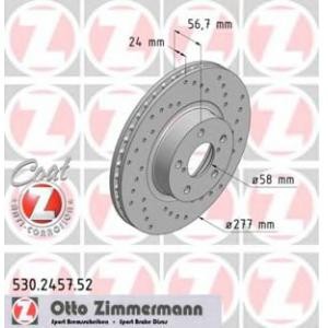 спирачен диск ZIMMERMANN 530.2457.52