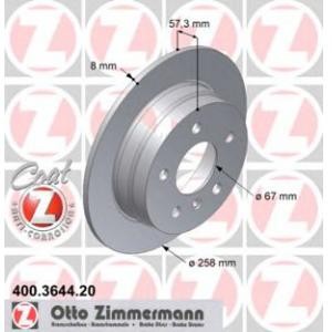 спирачен диск ZIMMERMANN 400.3644.20 