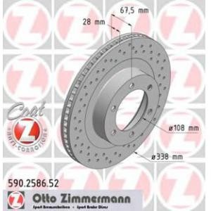 спирачен диск ZIMMERMANN 590.2586.52 