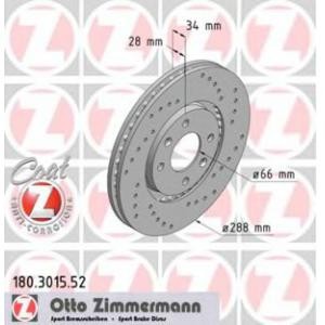 спирачен диск ZIMMERMANN 180.3015.52 