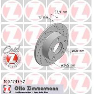 спирачен диск ZIMMERMANN 100.1237.52 