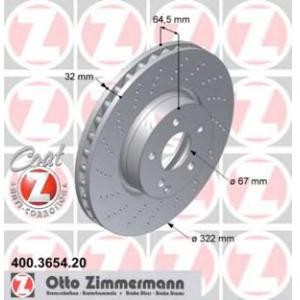 спирачен диск ZIMMERMANN 400.3654.20 
