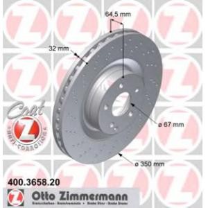 спирачен диск ZIMMERMANN 400.3658.20 