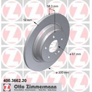 спирачен диск ZIMMERMANN 400.3662.20 
