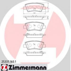 накладки ZIMMERMANN 25337.160.1 