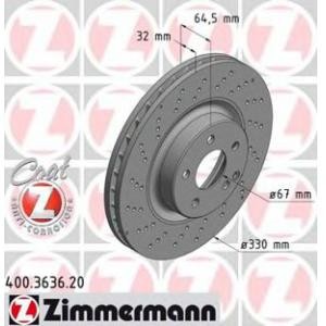 спирачен диск ZIMMERMANN 400.3636.20 