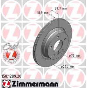 спирачен диск ZIMMERMANN 150.1289.20 