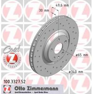 спирачен диск ZIMMERMANN 100.3327.52 