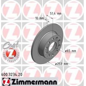 спирачен диск ZIMMERMANN 600.3234.20