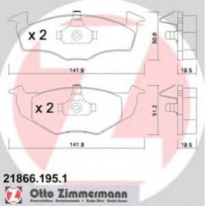 накладки ZIMMERMANN 21866.195.1 