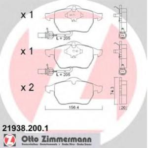 накладки ZIMMERMANN 21938.200.1 