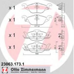 накладки ZIMMERMANN 23063.173.1 