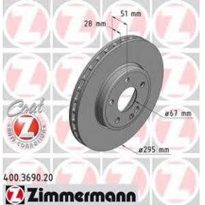 спирачен диск ZIMMERMANN 400.3690.20
