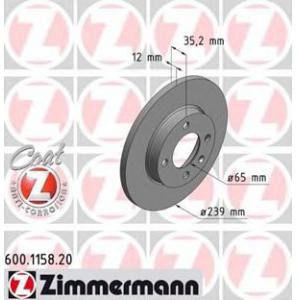 спирачен диск ZIMMERMANN 600.1158.20