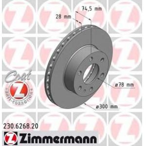 спирачен диск ZIMMERMANN 230.6268.20