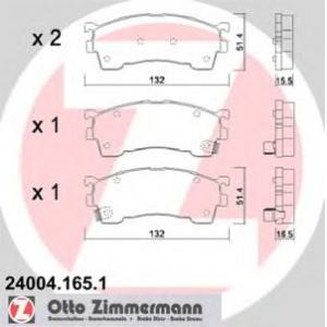 накладки ZIMMERMANN 24004.165.1 