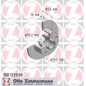 спирачен диск ZIMMERMANN 100.1229.00 