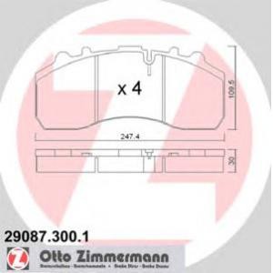 накладки ZIMMERMANN 29087.300.1 