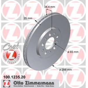 спирачен диск ZIMMERMANN 100.1247.20 