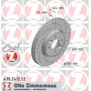 спирачен диск ZIMMERMANN 470.2412.52 