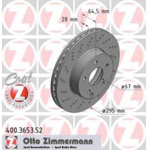 спирачен диск ZIMMERMANN 400.3653.52