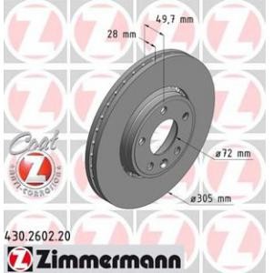 спирачен диск ZIMMERMANN 430.2602.20
