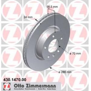 спирачен диск ZIMMERMANN 430.1470.00 