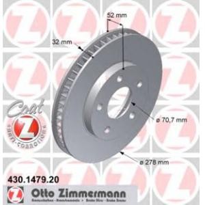 спирачен диск ZIMMERMANN 430.1479.20 