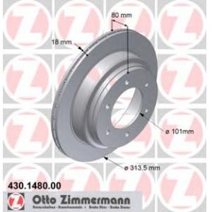 спирачен диск ZIMMERMANN 430.1480.00 