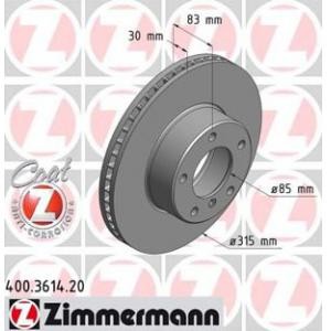 спирачен диск ZIMMERMANN 400.3614.20