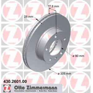 спирачен диск ZIMMERMANN 430.2601.00 