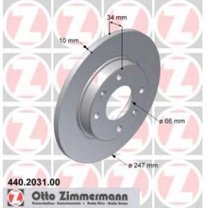 спирачен диск ZIMMERMANN 440.2031.00 