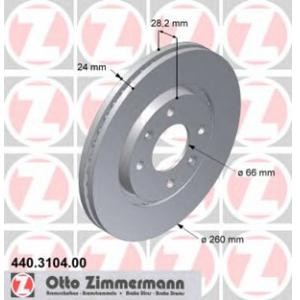 спирачен диск ZIMMERMANN 440.3104.00 