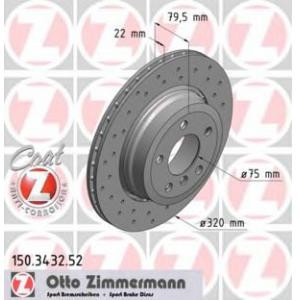 спирачен диск ZIMMERMANN 150.3432.52 