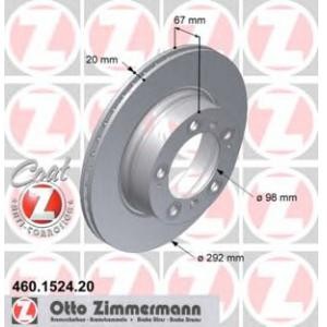 спирачен диск ZIMMERMANN 460.1524.20 