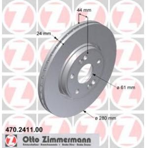 спирачен диск ZIMMERMANN 470.2411.00 
