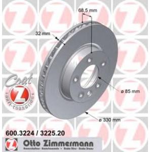 спирачен диск ZIMMERMANN 600.3224.20