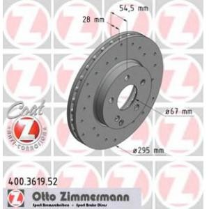 спирачен диск ZIMMERMANN 400.3619.52