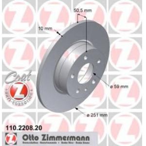 спирачен диск ZIMMERMANN 110.2208.20 