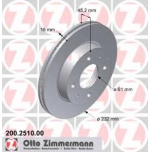 спирачен диск ZIMMERMANN 200.2510.00 